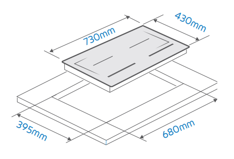 Kích thước âm tủ Bếp điện từ đôi Zelmann ZM-PMI788SI